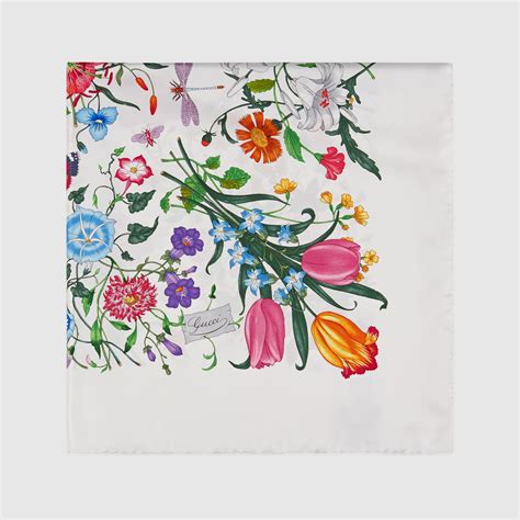 foulard gucci flora prezzo|foulard gucci donna firmata.